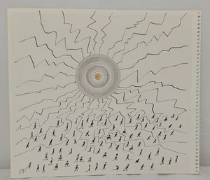 Saul Steinberg Original Ink Drawing One Of A Kind - Picture 1 of 24