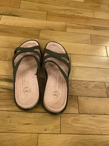 Crocs Meleen Twist Women's Brown Open Toe Sandals Size 8 - Picture 1 of 4