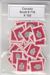 CANADÁ - USADO - SC # 716 X 100 - ARTESANÍA..ETC. - Imagen 1 de 1