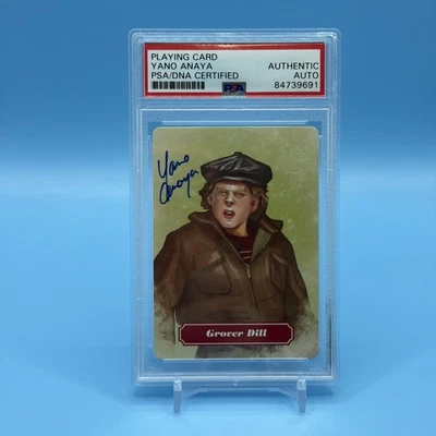 Yano Anaya “A Christmas Story” Grover Dill Auto Playing Card PSA DNA Authentic - Image 1 of 2