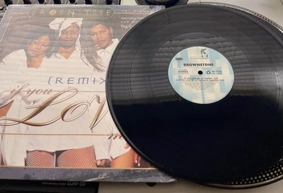 Brownstone – If You Love Me OG 1994 Press 12" PROMO In Picture Cover VG+/VG+ SK - Image 1 of 2
