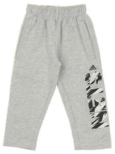 Adidas NBA Toddlers Brooklyn Nets Vertical Cut Fleece Pants, Gray - Picture 1 of 4