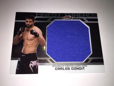 UFC Finest 2013 Authentic Jumbo Finest Threads Relic Card Of Carlos Condit. - Image 1 of 4