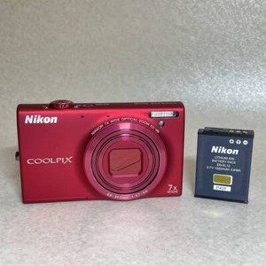 Nikon COOLPIX S6100 16.0MP Digital Camera Red English Language used