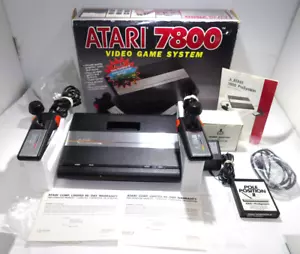 Atari 7800 Pro System Console With Box Tested Working Pole Position II COmplete - Picture 1 of 17