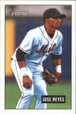 2005 Bowman Heritage Baseball #145 Jose Reyes New York Mets