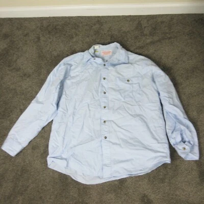 Vintage CC Filson Shirt Mens Large Blue Dress Work USA - Image 1 of 4