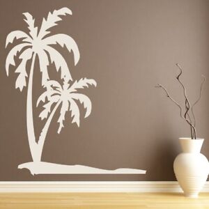 Palmbomen Tropisch Strand Muursticker WS-18569