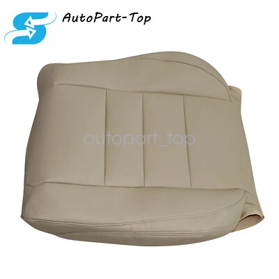 Cubierta de asiento de cuero con respaldo inclinado del lado del conductor apta para Honda Accord 2008 a 2012 color tostado Foto 1 de 4