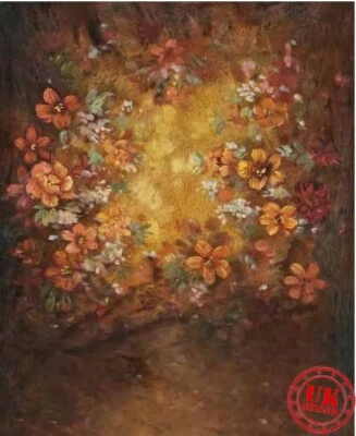 Fondo de Fotografía Flores Amarillo Marrón 5x7ft Foto 1 de 2