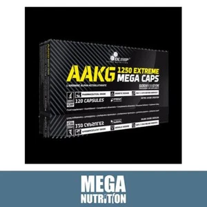 Olimp AAKG 1250 Extreme Mega Caps 120 Capsules Arginine Alpha Ketoglutarate - Picture 1 of 1