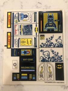 LEGO STICKER SHEET for 6860 The Batcave, New & Genuine - Picture 1 of 1