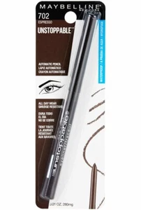 Maybelline Unstoppable Automatic Pencil 702 Espresso Waterproof All Day Wear  - Picture 1 of 1