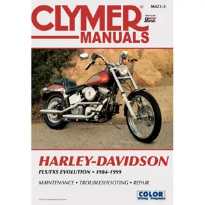 Clymer M421-3 Service Shop Repair Manual Harley FLSFX Softail Big-Twin Evo 84-99 - Picture 1 of 1