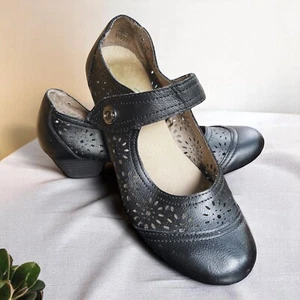 BottFlexx Mary Jane Damen Schuhe – Schwarz Lederoptik – Gr. 38 – Komfort - Bild 1 von 5