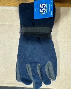 MB55 Thermalsport Fleece BLUE / Gray Winter Gloves - One Size - NWT - Picture 1 of 4