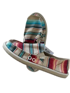 Sanuk Donna Blanket Raspberry Lanai Blanket Shoes Womens Size 9 -NEW - Picture 1 of 6