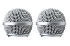 2 Microphone Grill Mic Grille Ball Head Mesh For Shure Pgx24 Slx 24 Beta58a Sm58