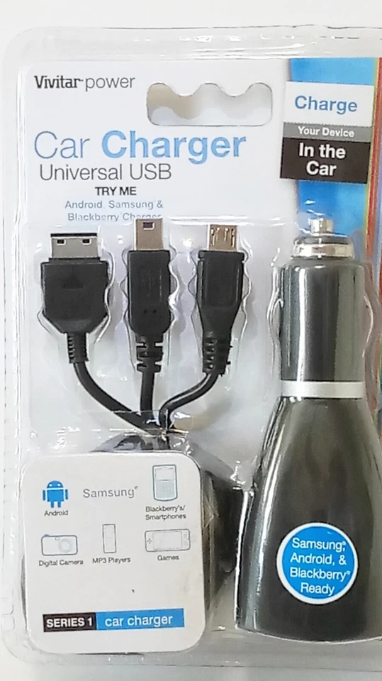 Cargador de Coche, USB Universal para Samsung, Android&Blackberry Blanco 5.5" Soporte Teléfono Foto 1 de 4