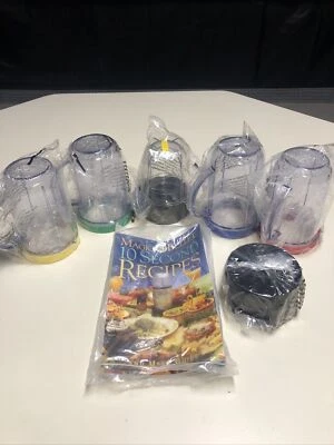 New Replacement Parts For Original Magic Bullet And Recipe Book. No Power Base - Image 1 of 4