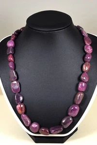 RUBIN KETTE COLLIER 523,00ct.! Classic Schmuck Edelstein Halskette Heilstein NEU - Bild 1 von 4