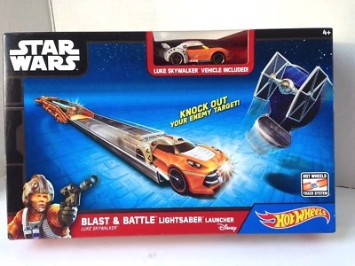 Lanzador de sables de luz Star Wars Blast Battle Luke Skywalker de Hot Wheels  Foto 1 de 4