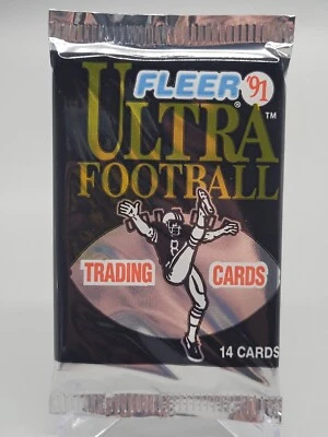 1991 FLEER ULTRA SEALED PACK ONE (1) SINGLE FOOTBALL CARDS NFL rc favre donruss - Image 1 of 2