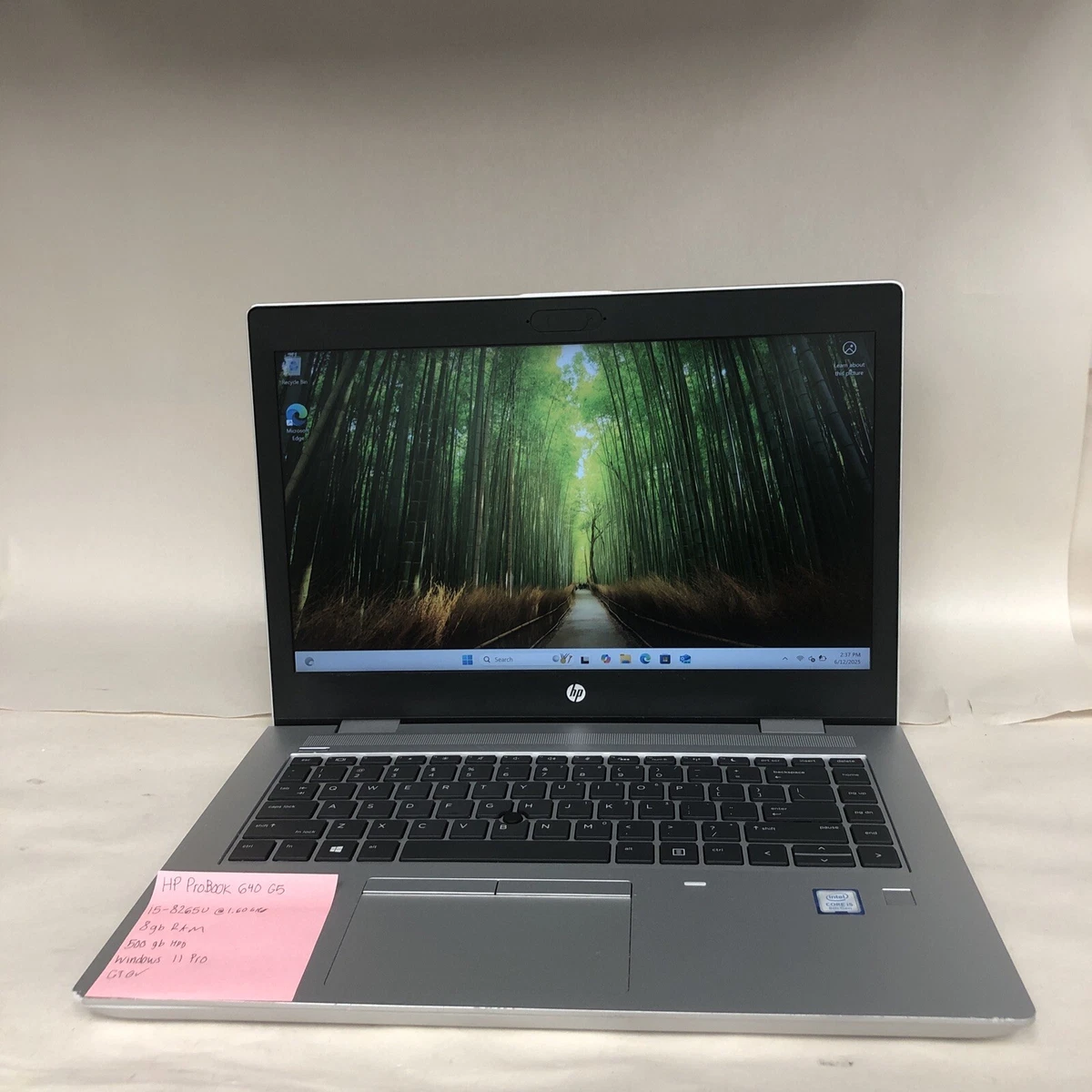 HP ProBook 8 GB RAM PC 500-749 GB Hard Drive Capacity Laptops