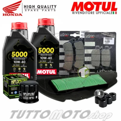 MOTUL - HIFLO - BANDO - BRAKING Tagliando HONDA SH 300 2006-2014 / Kit Olio Motul + Filtri Rulli Pastiglie SH300