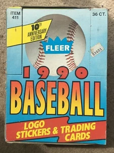 Caja de cera de béisbol Fleer 1990 - 36 quilates - Griffey Jr., Sosa, Thomas - Imagen 1 de 2