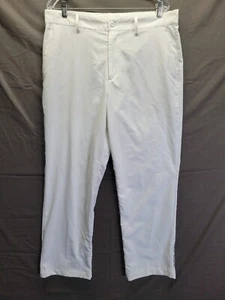 Under Armor White Golf Pants Mens 34 x 30 Loose Straight Casual Pant - Picture 1 of 7