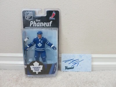 DION PHANEUF AUTOGRAPHED MCFARLANE SERIES 27 FIGURE TORONTO MAPLE LEAFS - Image 1 of 3