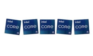 5 PCS Sticker for CORE i5 11th GEN Skylake Logo Decal 18mm x 18mm generation - Afbeelding 1 van 1