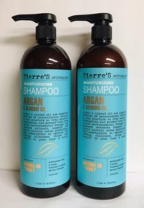 2 Bottles Pierre’s Moisturizing Shampoo with Argan & Almond Oil 33.8 fl oz Each - Picture 1 of 4