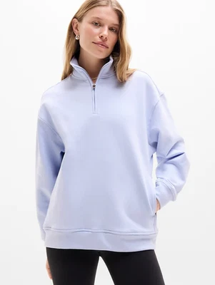 ATHLETA #891664 SALE ON Forever Fleece 1/4 Zip Sweatshirt #NWT FREE SHIPPING - Image 1 of 4