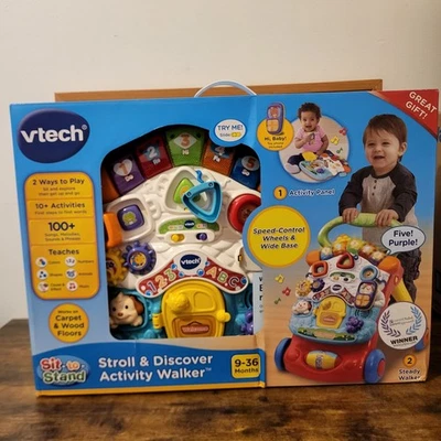Andador de actividades VTech Stroll & Discover - Juguete para bebé sentado a pie • Luces, música, Foto 1 de 4