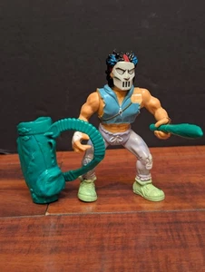 TMNT Teenage Mutant Ninja Turtles Casey Jones 1989 con borsa e mazza/mazza originale - Foto 1 di 12