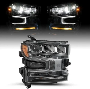 Conjunto de faros LED 19-21 Chevy Silverado 1500 señal halógena pasajero derecho - Imagen 1 de 8