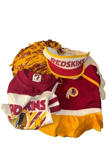 Washington Redskins Small Dog Game Gear Shirt, Dress, Visor And Pom Pom! JogTogs - Picture 1 of 5