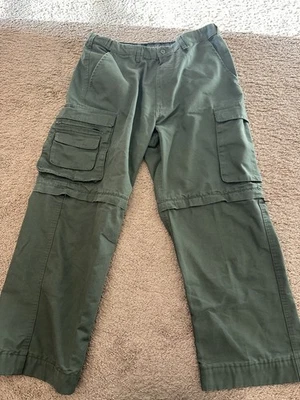 Boy Scouts Of America Men Size 34 Convertible Uniform Pant Green Zip Off Relaxed - Image 1 of 4