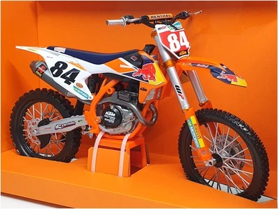 Maisto 1/6 Scale 32228 - KTM 450 SX-F Red Bull #84 Jeffrey Herlings - Image 1 of 4