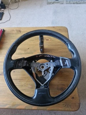 PARA SUBARU FORESTER SG5 SG9 MOMO CUERO VOLANTE CON HOYUELOS  Foto 1 de 4