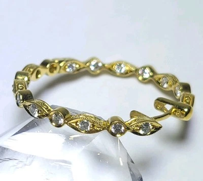 Penny Preville 18k Gold 16 Diamond Infinity Hoop Marquise 18 Karat *One Earring* - Image 1 of 4