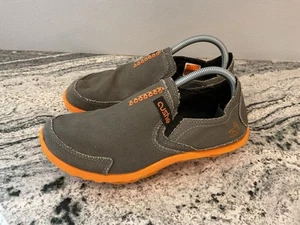 Cushe M Slipper Men's Sz 8 Grey Orange Slip On Shoes Lightweight Cavas UM00814B - Picture 1 of 10