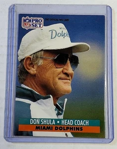 Don Shula 1991 Pro Set #216 Miami Dolphins NFL Coach Football Trading Card - Picture 1 of 2