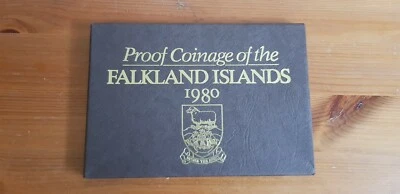 1980 FALKLAND ISLANDS PROOF SET COVER- PAPER CASE ONLY-NO COINS! - Image 1 of 2