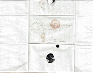 Spain: 1844; Good covers Barcelona to Valencia, Mark red, 8 red, EBES044 - Picture 1 of 2