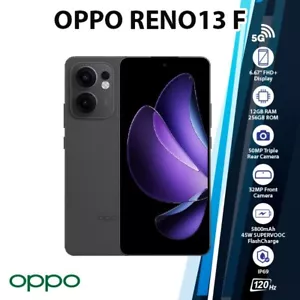 OPPO Reno13 F 5G Android Cell Phone (Grey/12GB+256GB/Unlocked/Dual SIM/NEW) - Picture 1 of 6