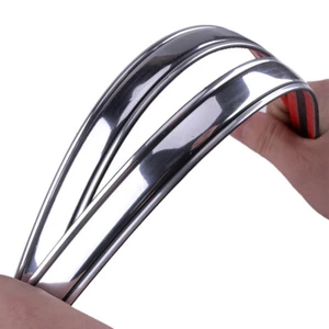 4PCS Chrome Car Bumper Corner Protector Cover Anti-Scratch Stickers Accessories - Picture 1 of 12