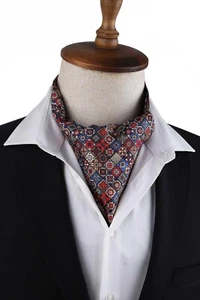 Luxury Italian Silk Scarf for Men Elegant Designer Cravat, Soft Lightweight Styl - Picture 1 of 6